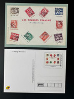 France 2020 Stationery Carte Postale Entier Ganzsache Les Timbres Français M'aimez-vous ? - Pseudo-interi Di Produzione Ufficiale