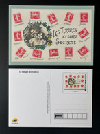 France 2020 Stationery Carte Postale Entier Ganzsache Les Timbres Et Leurs Secrets Semeuse Roty - Pseudo-officiële  Postwaardestukken