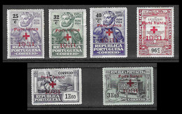 CROIX ROUGE CRUZ VERMELHA  Portugal - 1931 Camoes Franchise Red Cross (Complete Set) - Af. PF 11 To 16 - MH - Cruz Roja