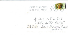 CURIOSITE / FRANCE 02.02.2023/ TEST AUTOMATION Code  TM 5011 / 377 / 1ère Enveloppe Reçue Avec Ce Code Final 377   !! - Brieven En Documenten