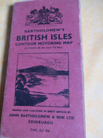 Carte Automobile/Great Britain/Bartholomew's One Inch Map/BRITISH ISLES/Contour Motoring Map /Edinburgh/Vers1945  PGC496 - Roadmaps