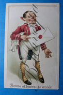 Heureuse Année Mister Service 1907 Satire   Ober Kelner Butler - Erster April
