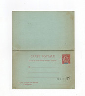 !!! SOUDAN FRANÇAIS : TYPE GROUPE 10C ENTIER POSTAL CARTE RÉPONSE CP6 NEUVE - Covers & Documents