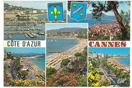 BR2848 Cannes 5 Vedute Non Viaggiata - Cannes