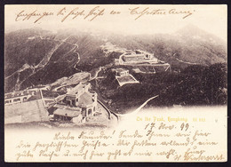 1899 Gelaufene AK: On The Peak, Hongkong. Nach Basel Mit Schiffsstempel YOKOHAMA A MARSEILLE - Storia Postale