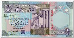 LIBYA,1/2 DINAR,2002,P.63,S.4,UNC - Libya