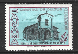 PANAMA. N°355 De 1962-4. Eglise Saint-François De Véraguas. - Eglises Et Cathédrales