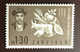 Zanzibar 1963 Freedom From Hunger MNH - Zanzibar (...-1963)