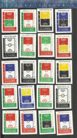 KIENEN CLUBKLEUREN VOETBAL NEDERLAND EREDIVISIE 1e & 2e DIVISIE SEIZOEN 64-65 (FOOTBALL)  -  MATCHBOX LABELS NETHERLANDS - Zündholzschachteletiketten