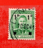 (Us.8) NUOVA ZELANDA  °-1941 - George VI Surchargés. .  Yvert. 260. Usato - Used Stamps