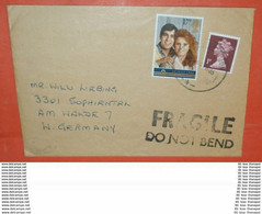 GB UK 1082 Hochzeit Andrew & Feruson + Queen FM -- .....10.1986 -- Brief Cover (2 Foto)(37762) - Covers & Documents