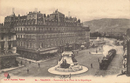 Valence * Panorama De La Place De La République * Passage Du Train - Valence