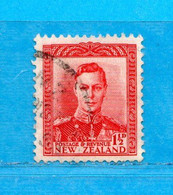 (Us.8) NUOVA ZELANDA  °-1944 - George VI.  Yvert. 269. Usato - Oblitérés