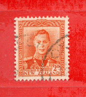(Us.8) NUOVA ZELANDA  °-1947 - George VI.  Yvert. 285. Usato - Usados