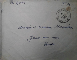 L 29 Lettre  Sp 730282 Au Dos - War Of Indo-China / Vietnam