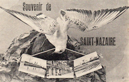 SOUVENIR DE SAINT NAZAIRE, COLOMBES PORTANT DES CARTES REF 5628 - Saluti Da.../ Gruss Aus...