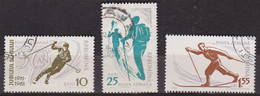 Sports De Montagne - ROUMANIE - Ski, Escalade, Alpinisme - N° 127-129-133 - 1961 - Oblitérés