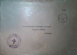 L 29 Lettre  En Fm  1er Régiment D'infanterie - War Of Algeria