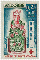 107805 MNH ANDORRA. Admón Francesa 1964 PRO CRUZ ROJA - Colecciones