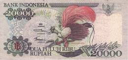 BILLETE DE INDONESIA DE 20000 RUPIAH DEL AÑO 1992 CALIDAD EBC (XF) (BANKNOTE) - Indonésie