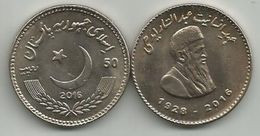 Pakistan 50 Rupees 2016. UNC Abdul Sattar Edhi 1928-2016. - Pakistán