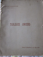 Catalogue De Vente Tableaux - 1801-1900
