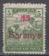 Hungary Baranya 1919 Mi#6 (red Overprint) Mint Hinged - Baranya