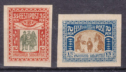 Estonia Estland 1920 Mi#21-22 Mint Hinged - Estland
