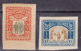 Estonia Estland 1920 Mi#21-22 Mint Hinged - Estonia