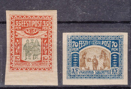 Estonia Estland 1920 Mi#21-22 Mint Hinged - Estonie
