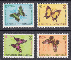 Indonesia 1963 Butterflies Mi#421-424 Mint Never Hinged - Indonésie