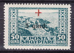 Albania 1924 Red Cross First Issue Mi#99 Mint Never Hinged - Albania