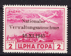 Germany Occupation Of Montenegro 1943 Mi#17 Mint Never Hinged - Ocupación 1938 – 45