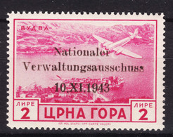 Germany Occupation Of Montenegro 1943 Mi#17 Mint Never Hinged - Besetzungen 1938-45