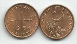 Pakistan 1 Paisa 1962. From Bank Bag - Pakistán