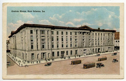 United States 1920 Postcard New Orleans, Louisiana - Custom House; Montgomery & New Orleans RPO Postmark - New Orleans