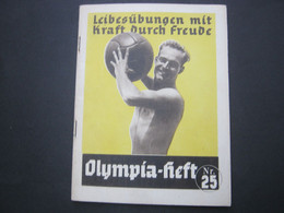 Olympische Spiele  1936 , KDF  -   Broschüre , Original ! - Ete 1936: Berlin