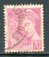 FRANCE- Y&T N°416- Oblitéré - 1938-42 Mercurio