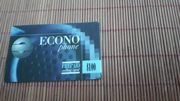 Econo Phone Belgium 100 $ Used Rare - [2] Prepaid & Refill Cards