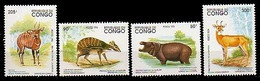 (081) Congo  Animals / Animaux / Tiere / Dieren / 1994 ** / Mnh  Michel 1421-24 - Autres & Non Classés