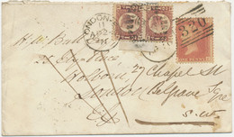 GB 1871 QV 1d Pl.121 (FE, MAJOR VARIETY: Heavy MISPERFORATED W. Almost The Left Letters Complete Missing) W Scottish - Cartas & Documentos