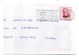 MONACO-1993--lettre De Monte-Carlo Pour Nantes- 44 (France).....cachet Flamme " X° Soirée  SPA -Sporting Club   " - Briefe U. Dokumente