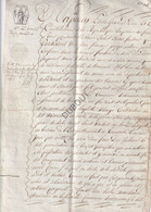 Overmere/Berlare - Notarisakte - 1804 (V2252) - Manuscritos
