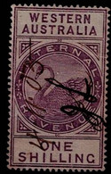 WESTERN AUSTRALIA 1893 BLACK SWAN MI No 10 USED VF!! - Usati