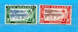 (Us.8) NUOVA ZELANDA  °-1948 - ENFANCE.  Yvert. 301-302. Usato - Gebruikt