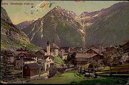 SWITZERLAND - GOSCHENEN - PANORAMA - EDITION PHOTOGLOB - MAILED 1917 (15939) - UR Uri