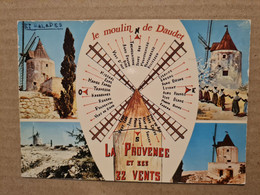Carte FONTEVIELLE Le Moulin - Fontvieille