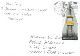 PORTUGAL - 2022 - POSTAGE STAMPS COVER TO DUBAI. - Storia Postale