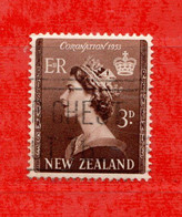 (Us.8) NUOVA ZELANDA  °-1953 - Elizabeth II.  Yvert. 319. Usato - Oblitérés