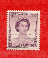 (Us.8) NUOVA ZELANDA  °-1953 - Elizabeth II.  Yvert. 325. Usato - Used Stamps